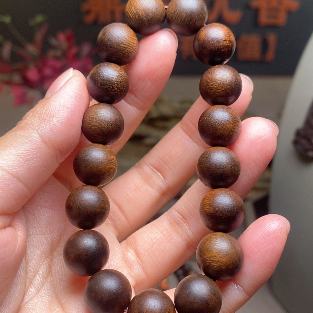 沉香手串越南芽庄玉化黄棋楠1.2