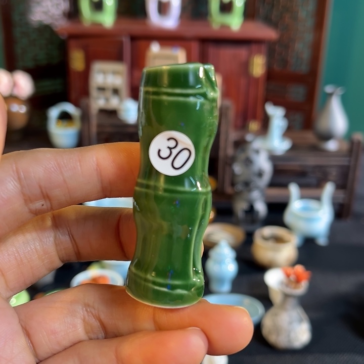 摆件微陶老王迷你花瓶
