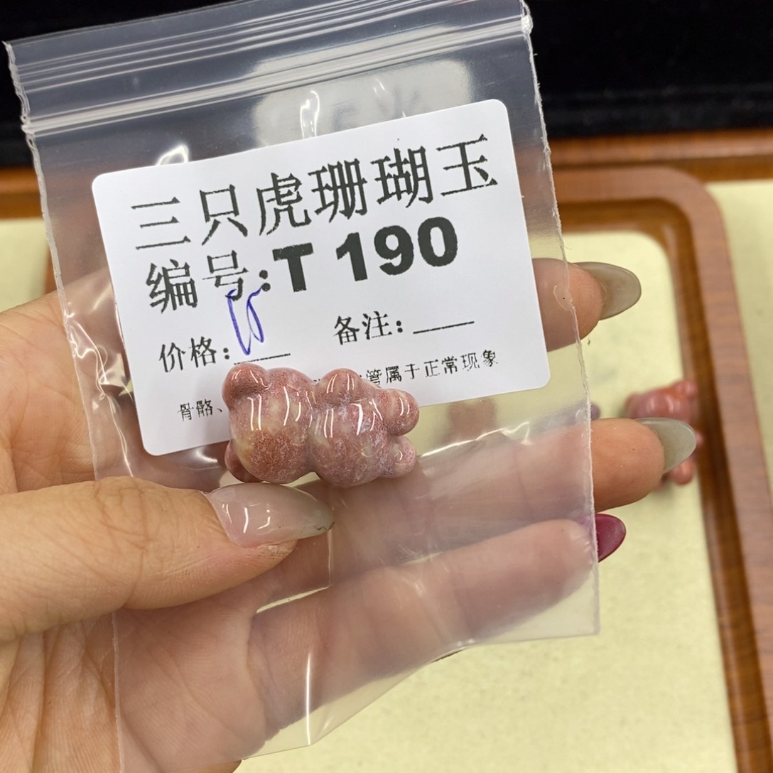 硅化珊瑚（珊瑚玉）1足银镀金镶嵌小**空