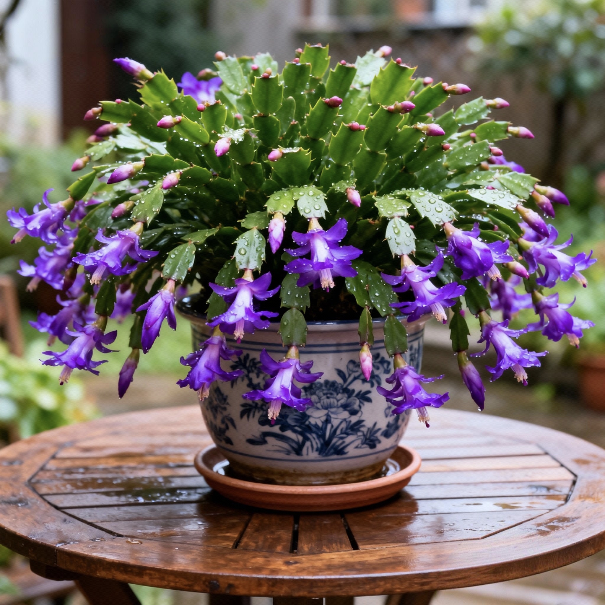 新品重瓣蟹爪兰莲苗盆栽多色花卉室内阳台植物四季开花好养易成活