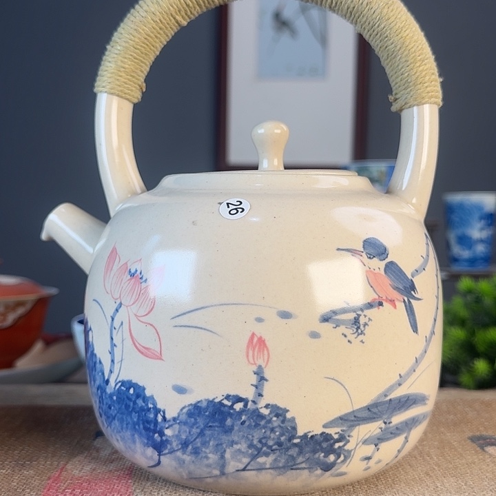 摆件景德柴烧茶杯多人