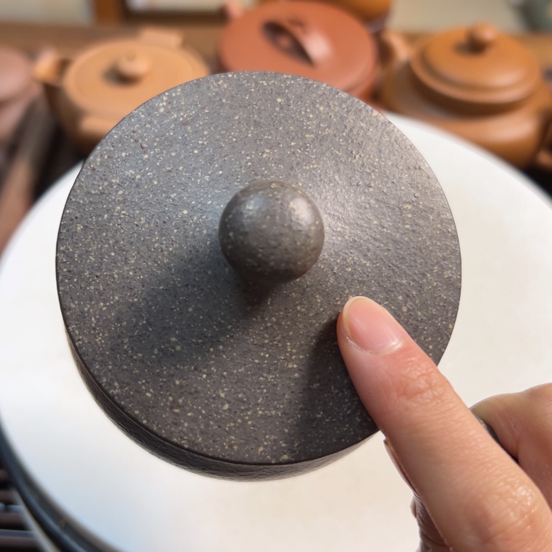 紫砂茶壶老段泥盖杯180