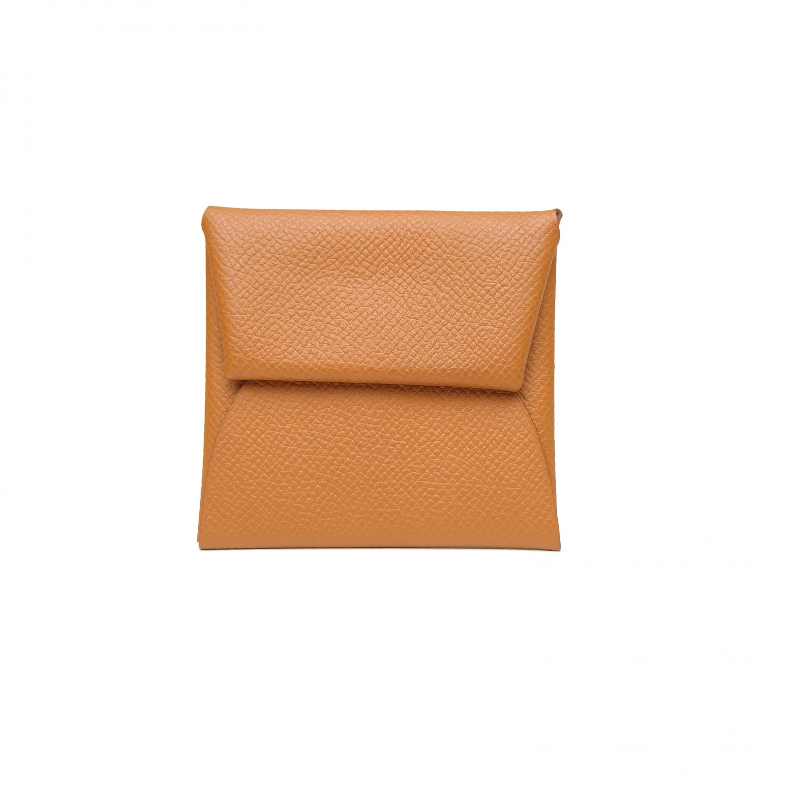 99新 Hermes/爱马仕 【念念】Bastia 零钱包 8 37金棕色 D刻 银扣