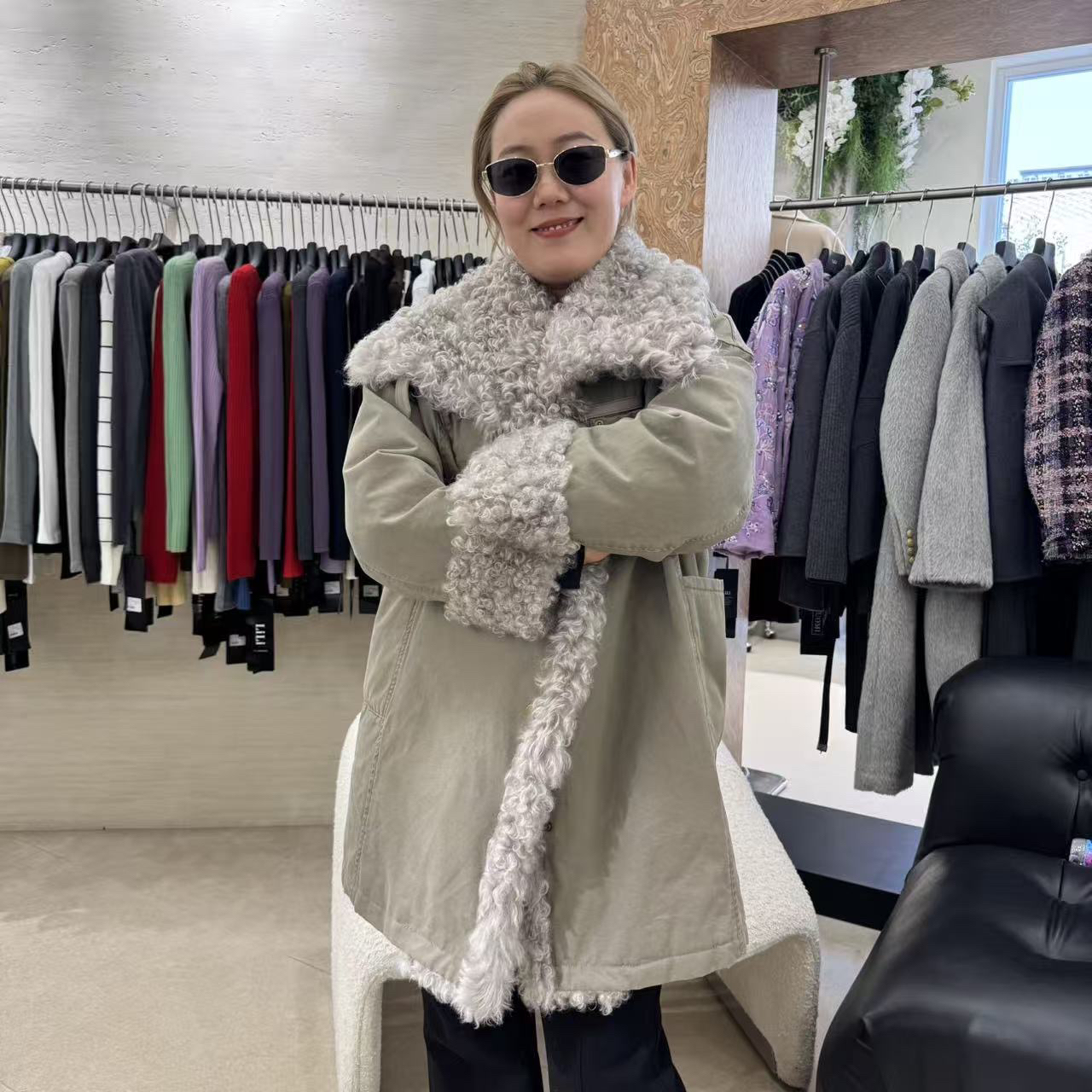 小鸽子专属｛李李｝托斯卡纳拼鹅绒服羽绒外套8686