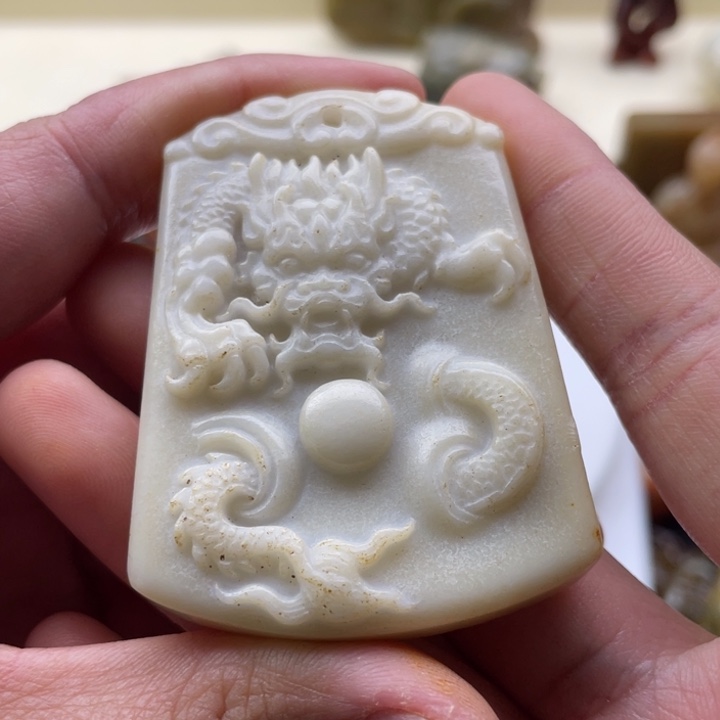 和田玉未镶嵌颈饰165