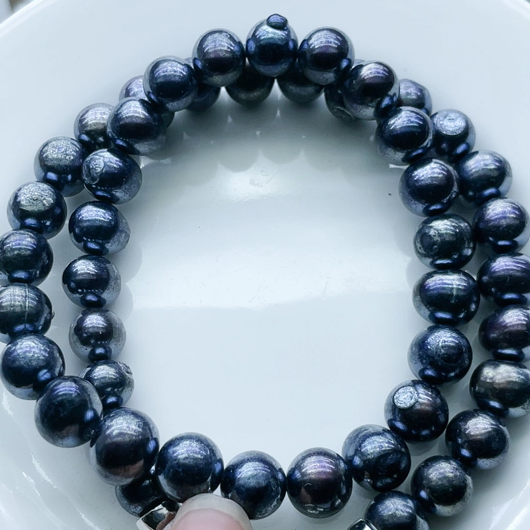 淡水珍珠颈饰钛钢