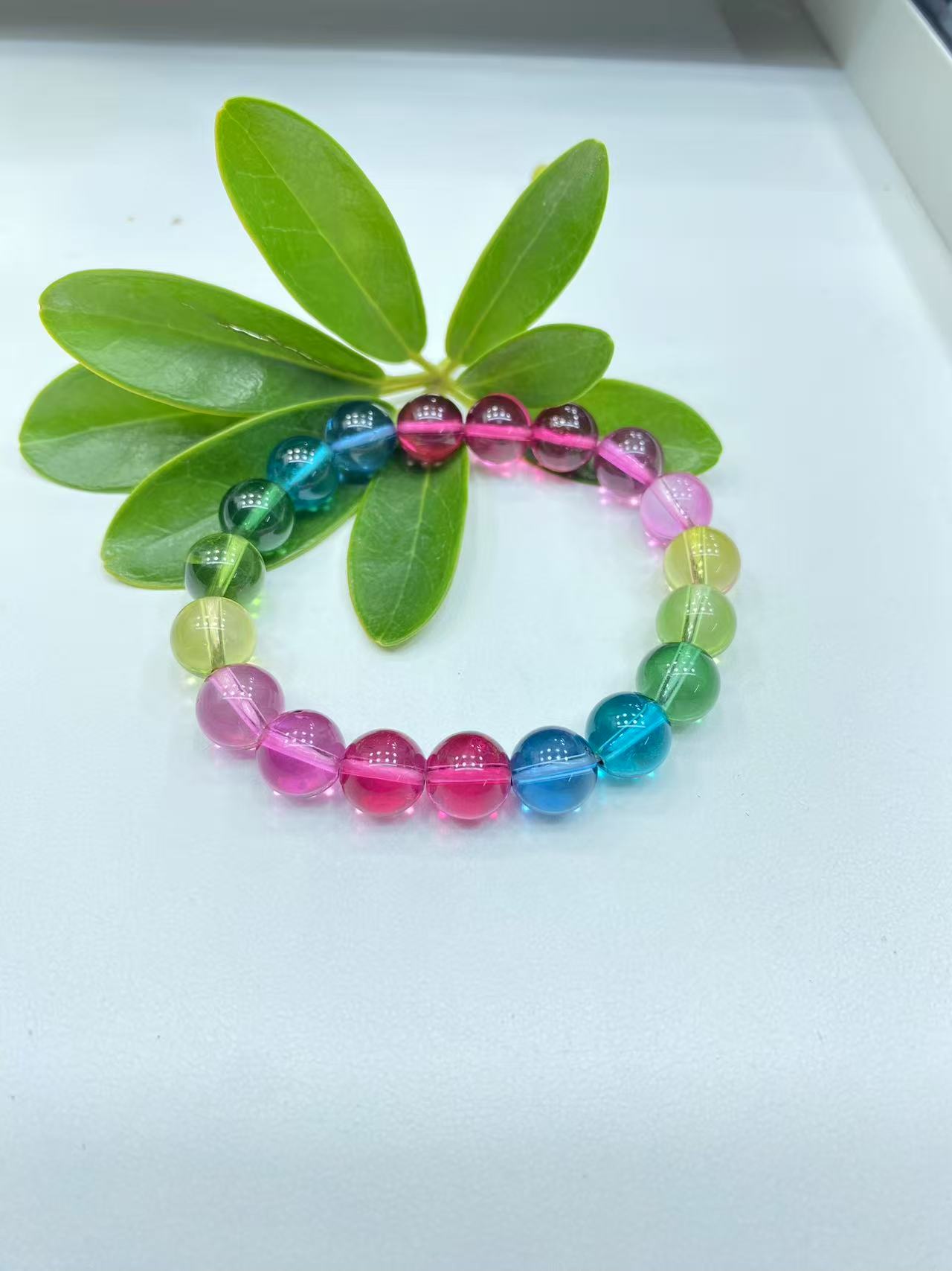 （鑫玥福）Z018 碧玺单圈10mm手链