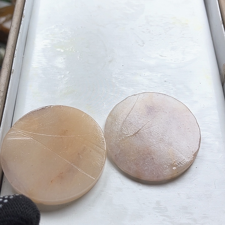 和田玉（糖玉）和田玉边角料9K金镶嵌?****