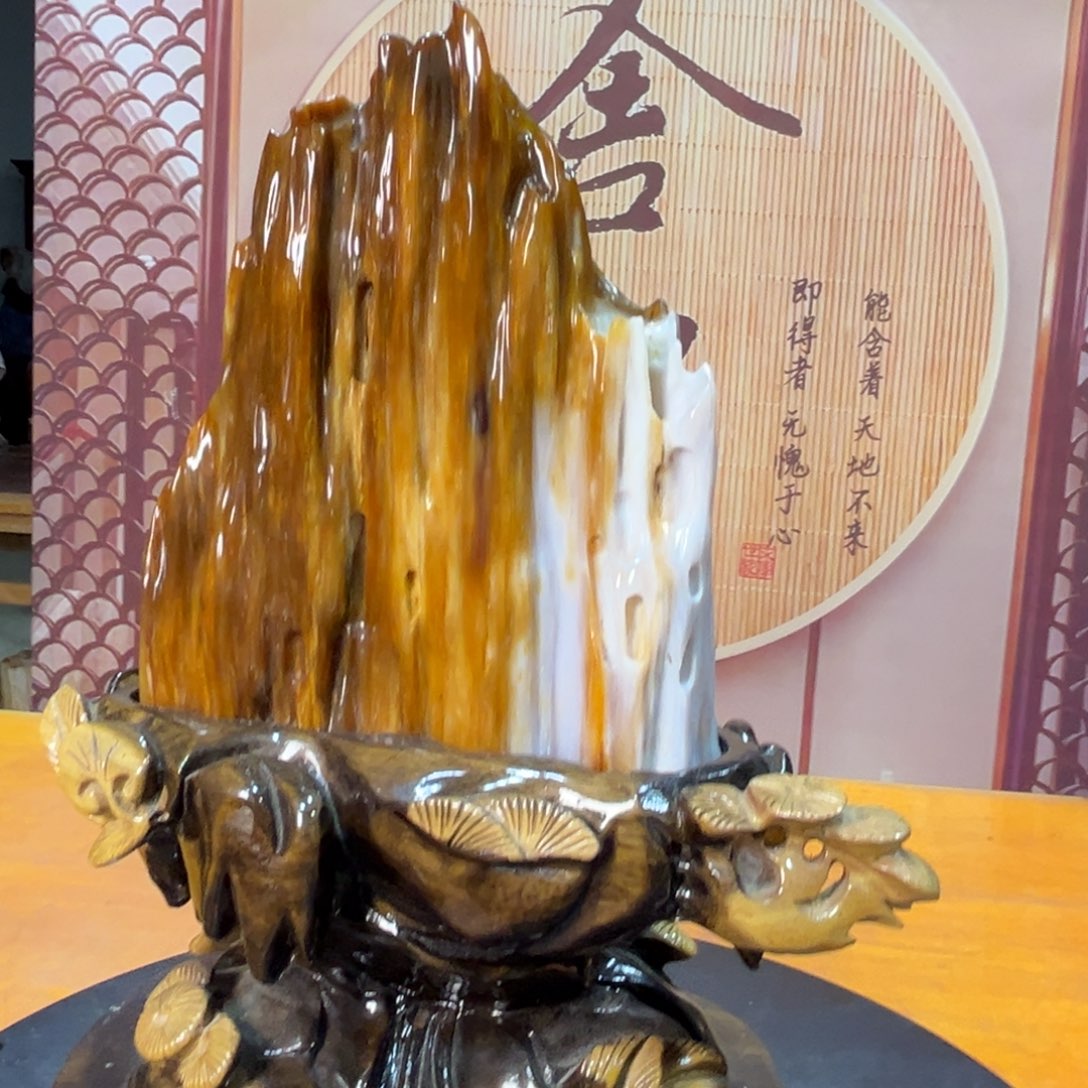 硅化玉（树化玉）未镶嵌摆件