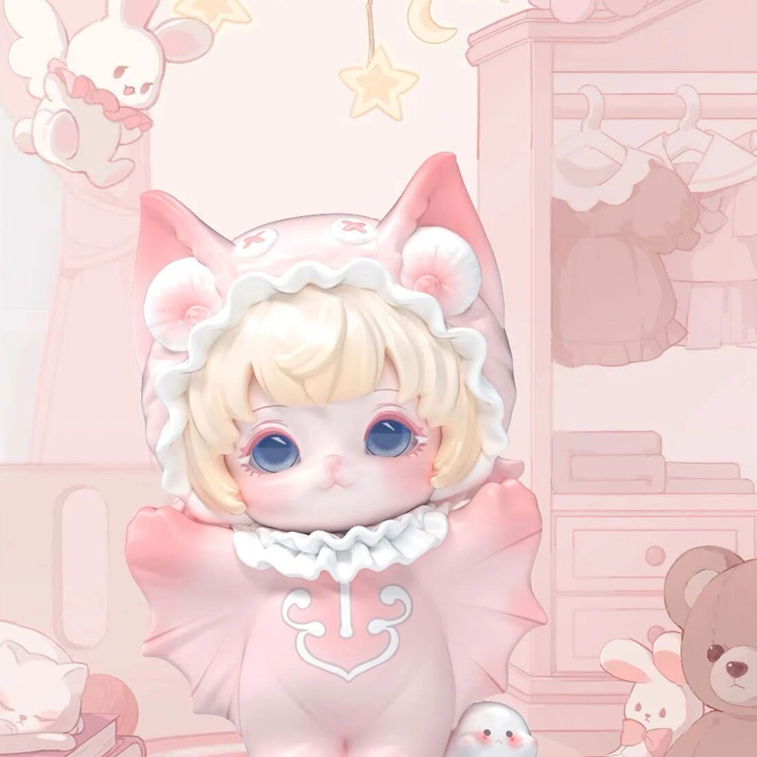 米卷，吓一跳/我是幽灵吊卡【蓝色/粉色款式随机】系列盲盒