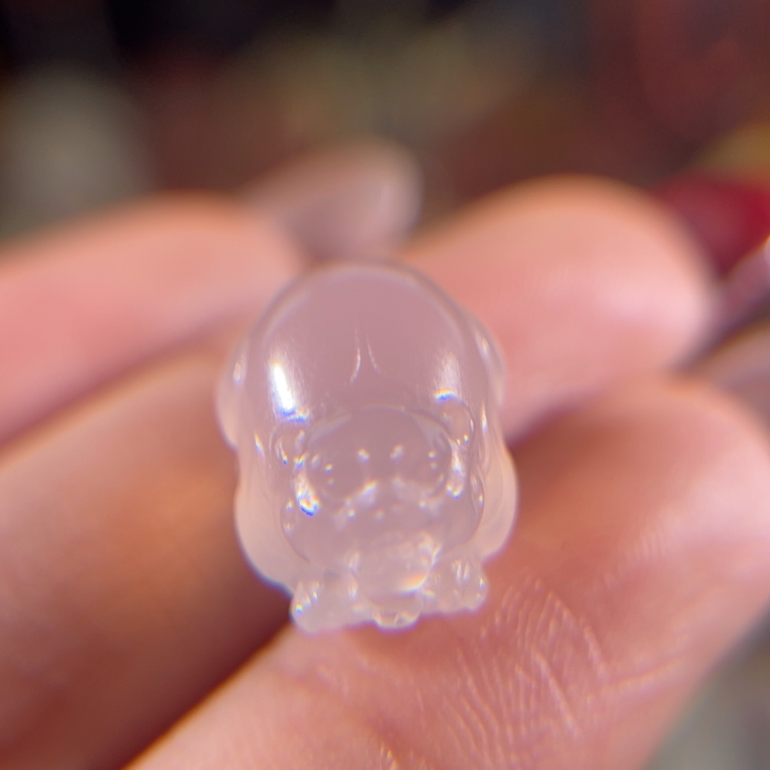 玛瑙/玉髓荔枝冻小貔貅未镶嵌