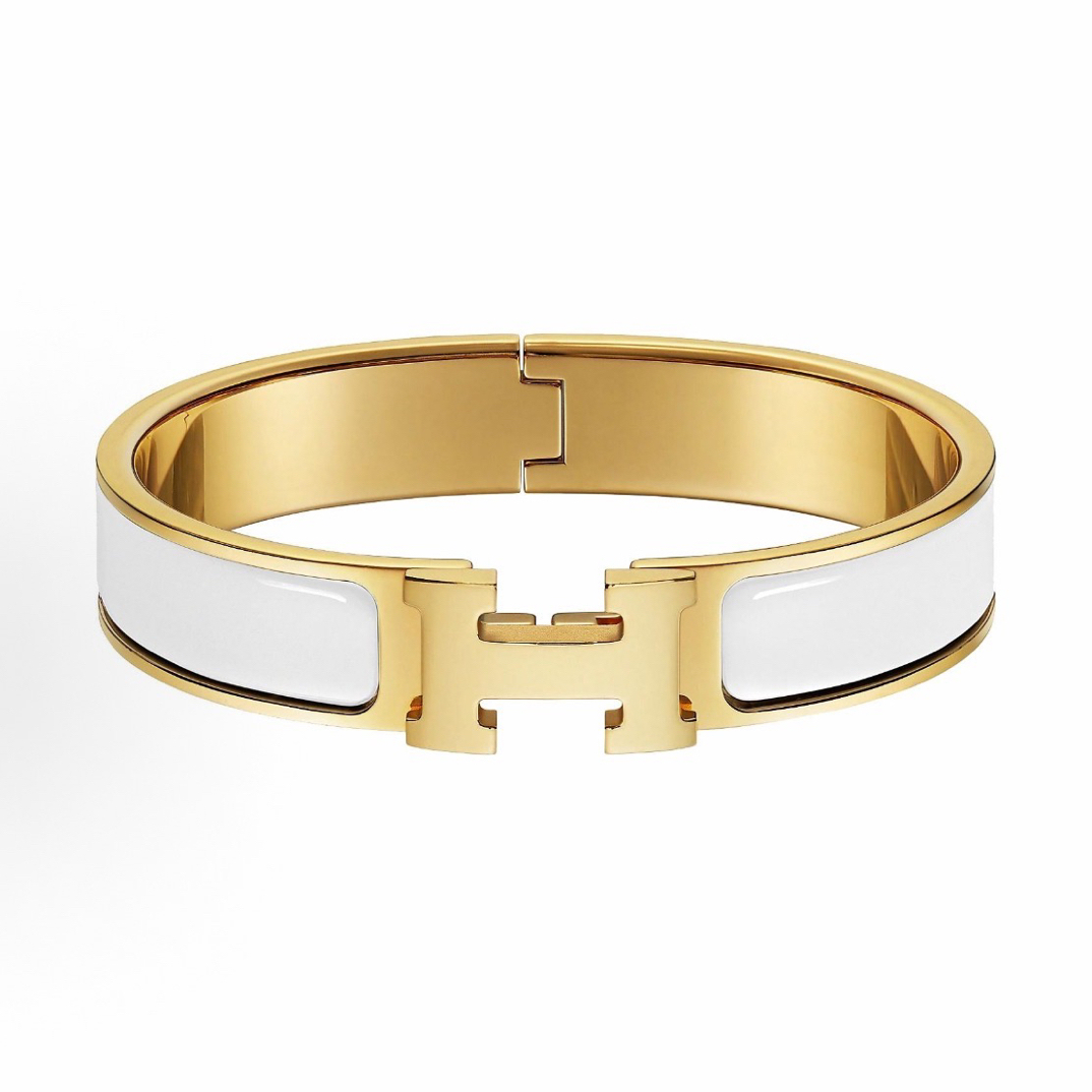 95新 Hermes/爱马仕 阿白奢品/爱马仕 白金手镯