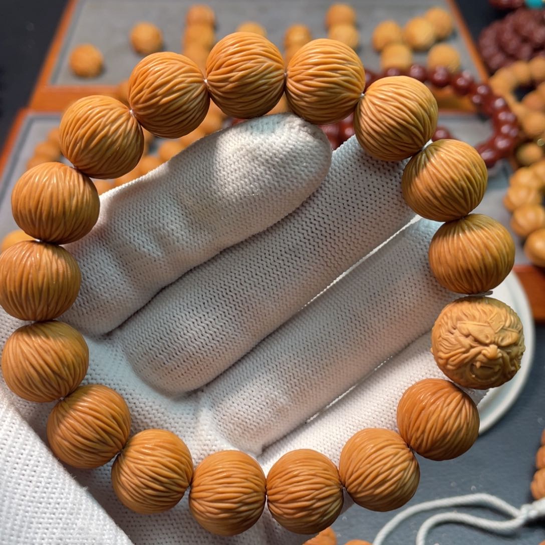 猴头核桃手串N****拉丝15