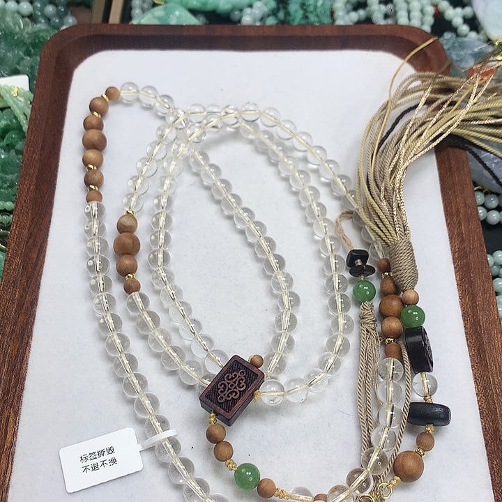 水晶颈饰未镶嵌项链