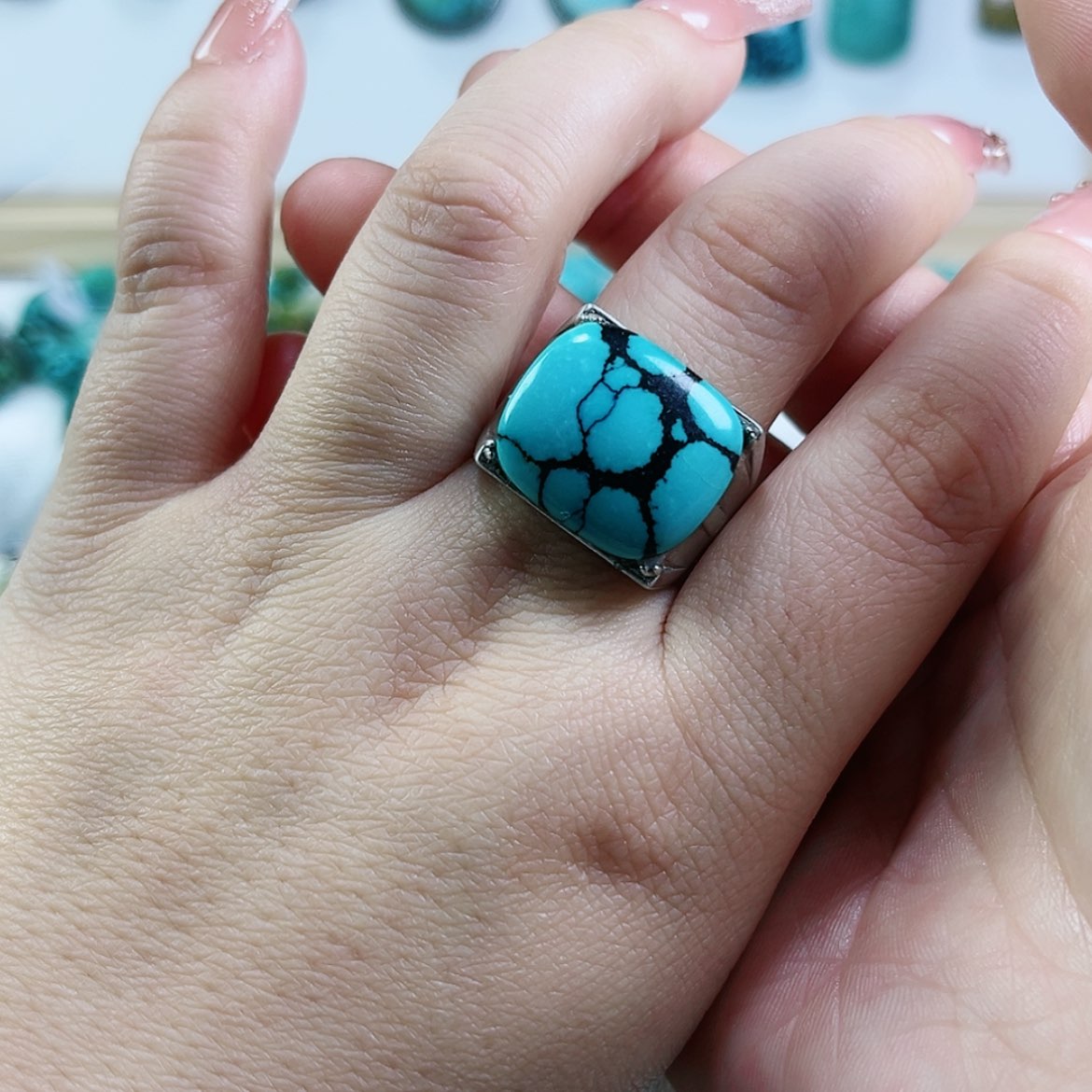 【闪购商品】绿松石珠宝奇石未镶嵌巍**驴