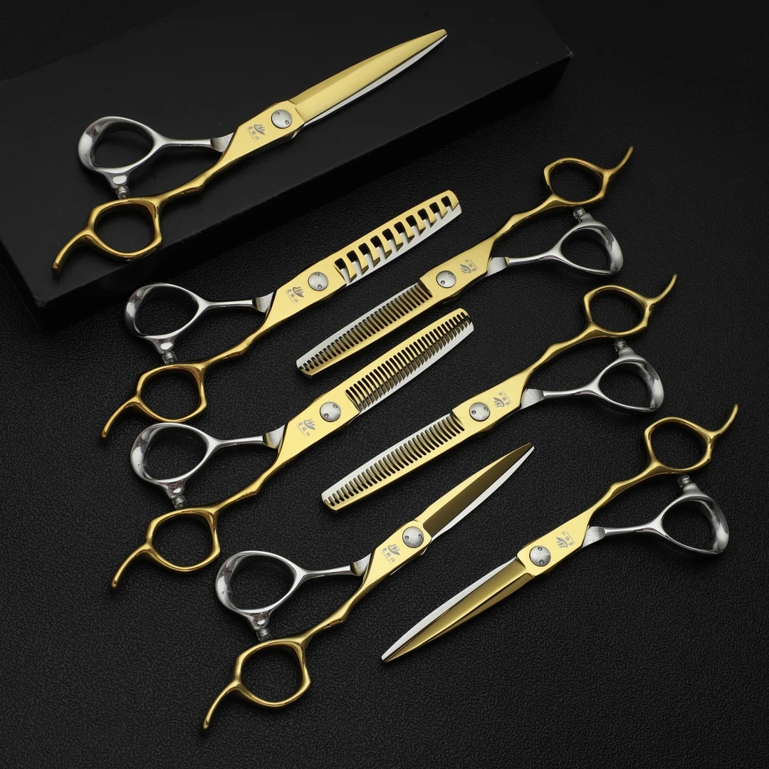 爱的仕半金美发剪刀平剪牙剪打薄剪发型师专用理发剪刀