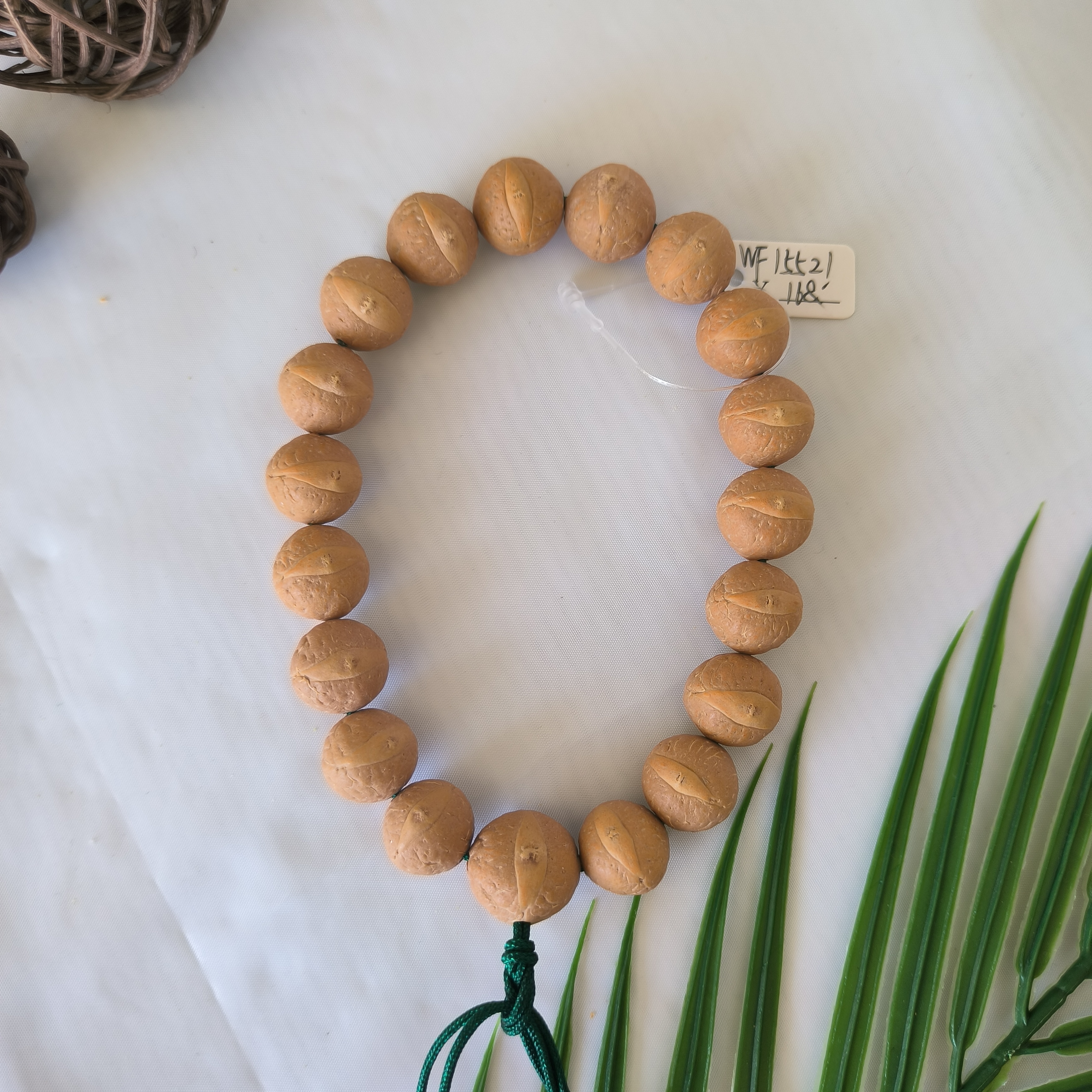 【WF15521】15.5mm凤眼尼泊尔菩提文玩手串念珠单圈