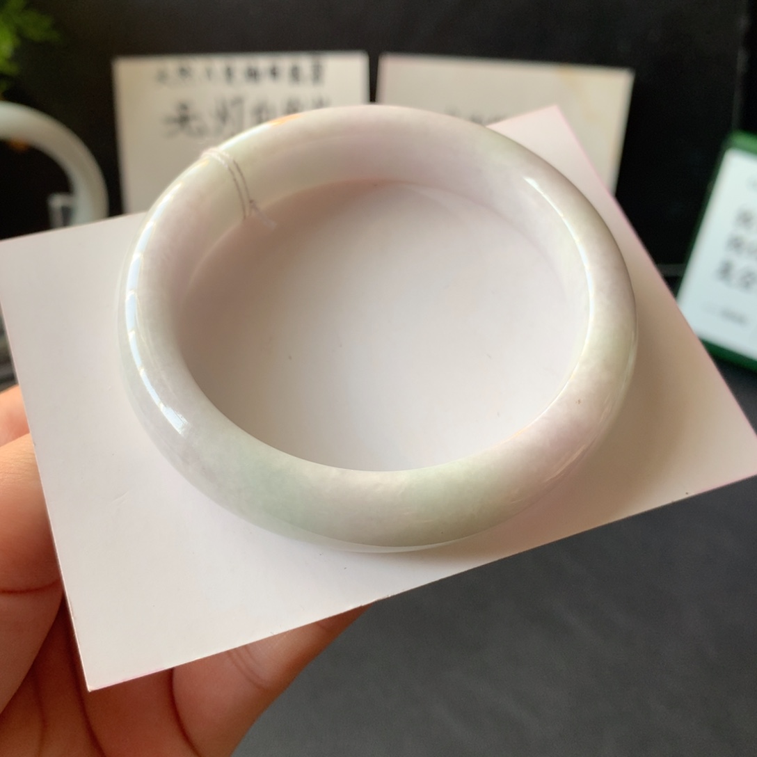 翡翠未镶嵌手镯4号55.1-12.3-8.1