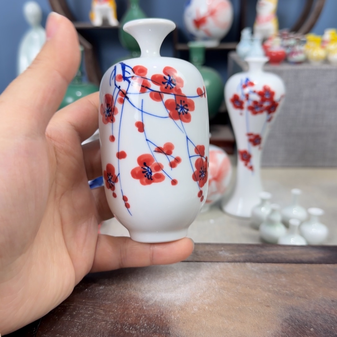 陶瓷手工小花器摆件