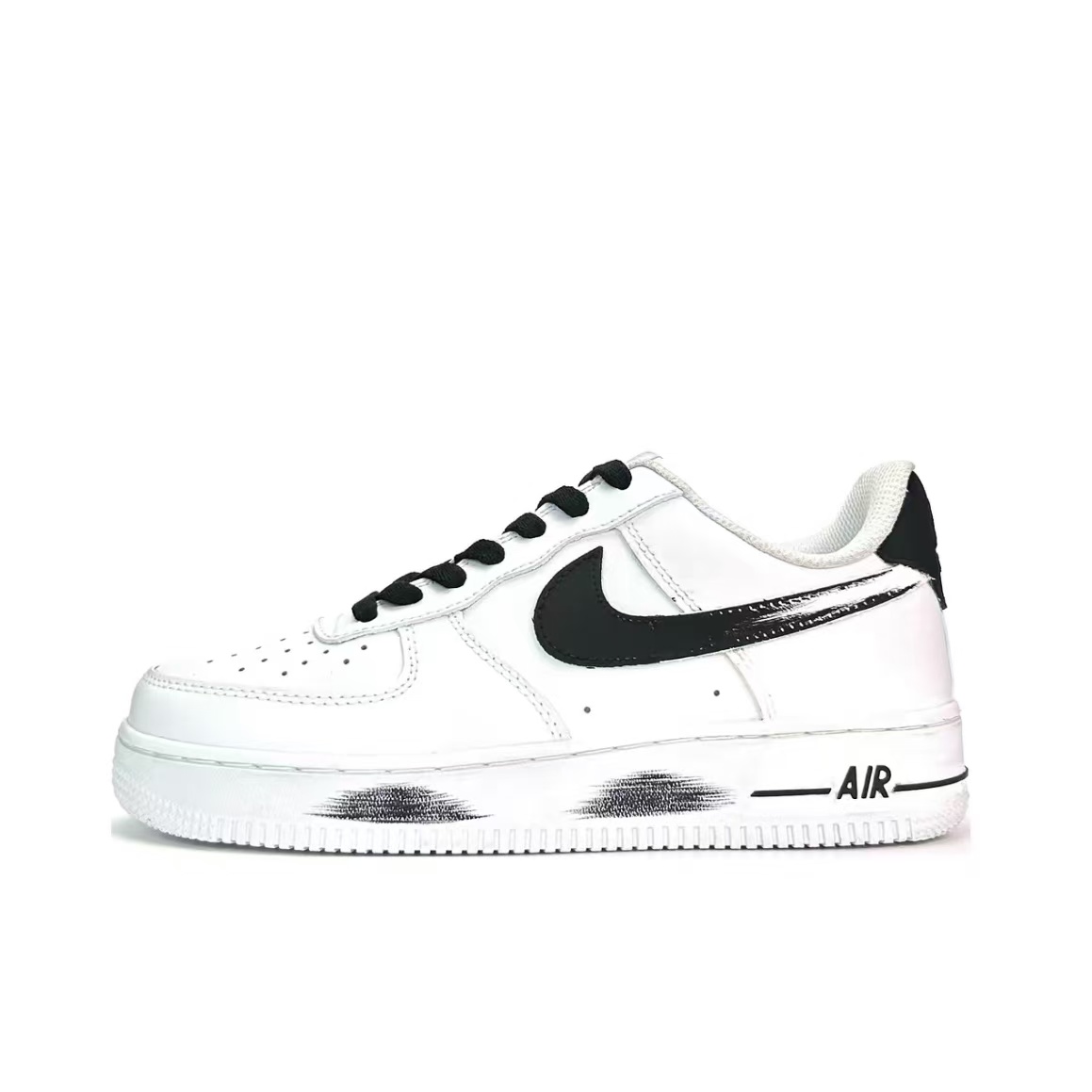 定制球鞋Nike/耐克AirForce1山中油画百搭低帮板鞋空军一号