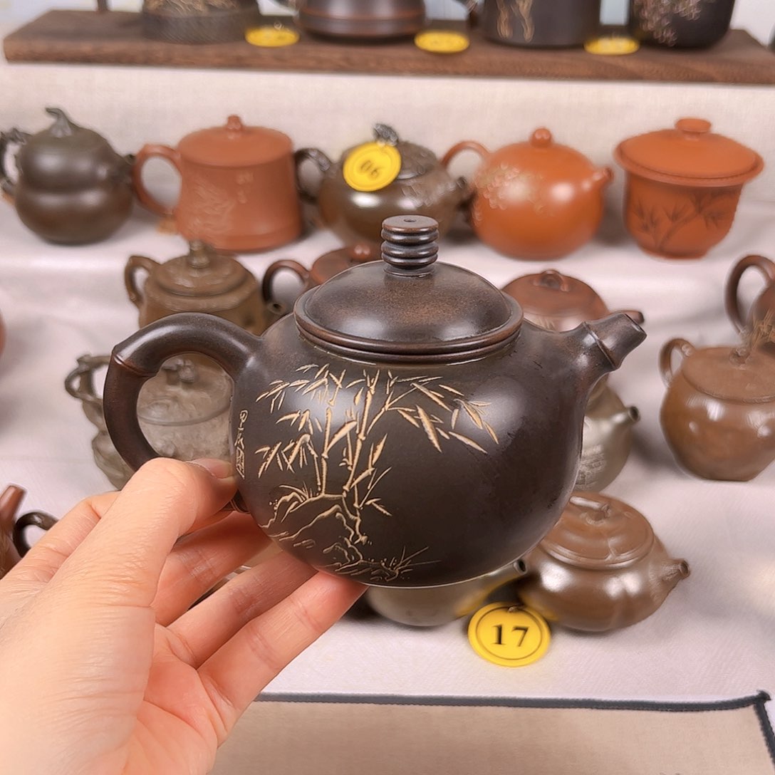陶瓷当*330毫升竹节壶