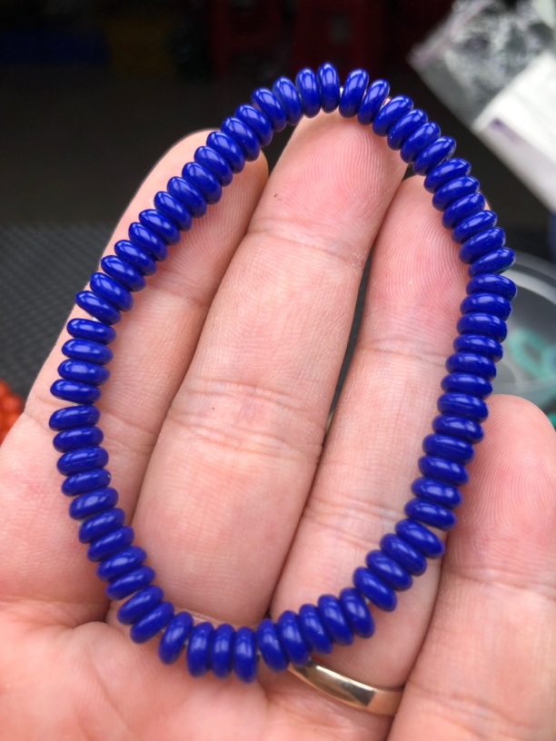 401青金石6mm隔片手串