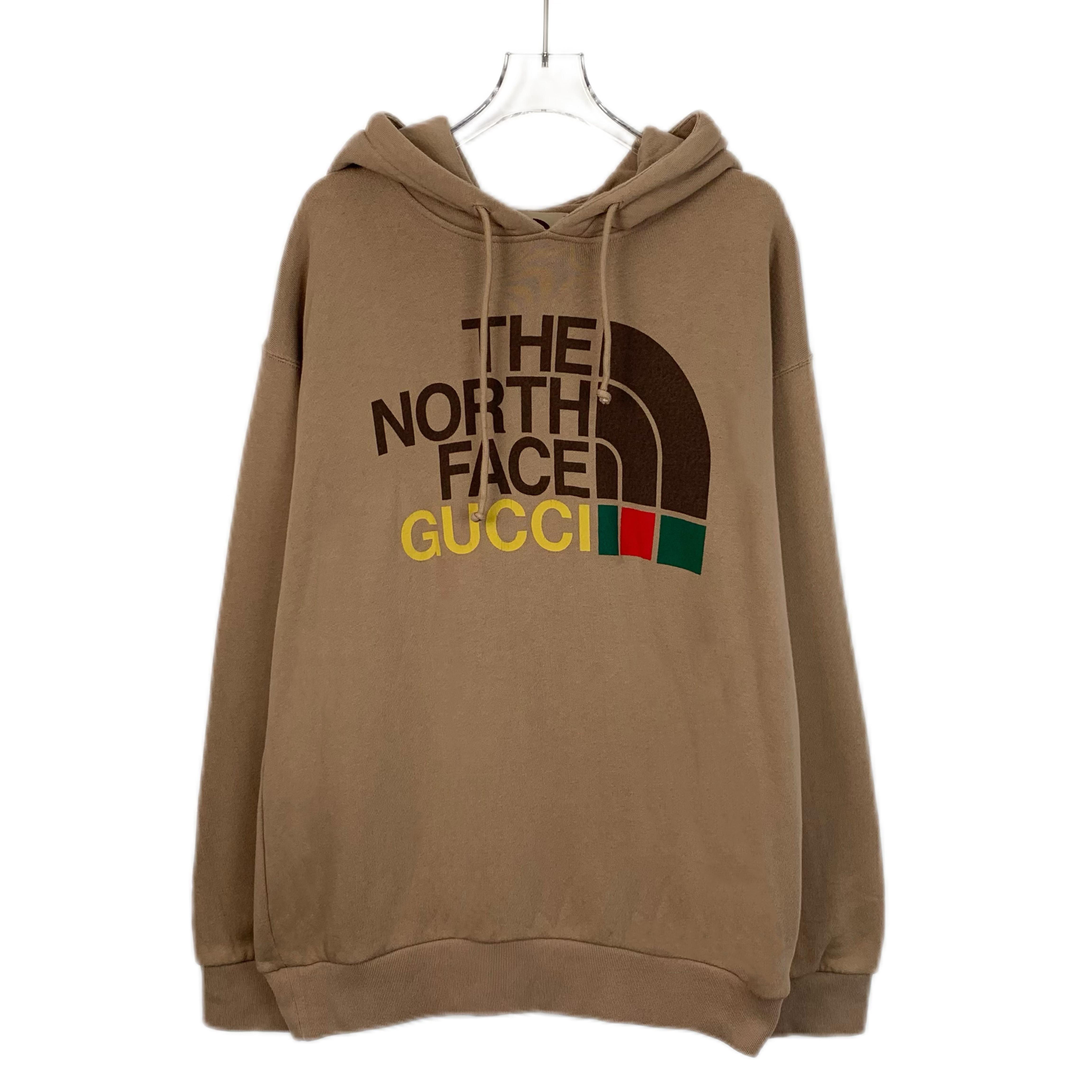 99新 GUCCI/古驰 J13966 棕色logo字母印花卫衣 XS码