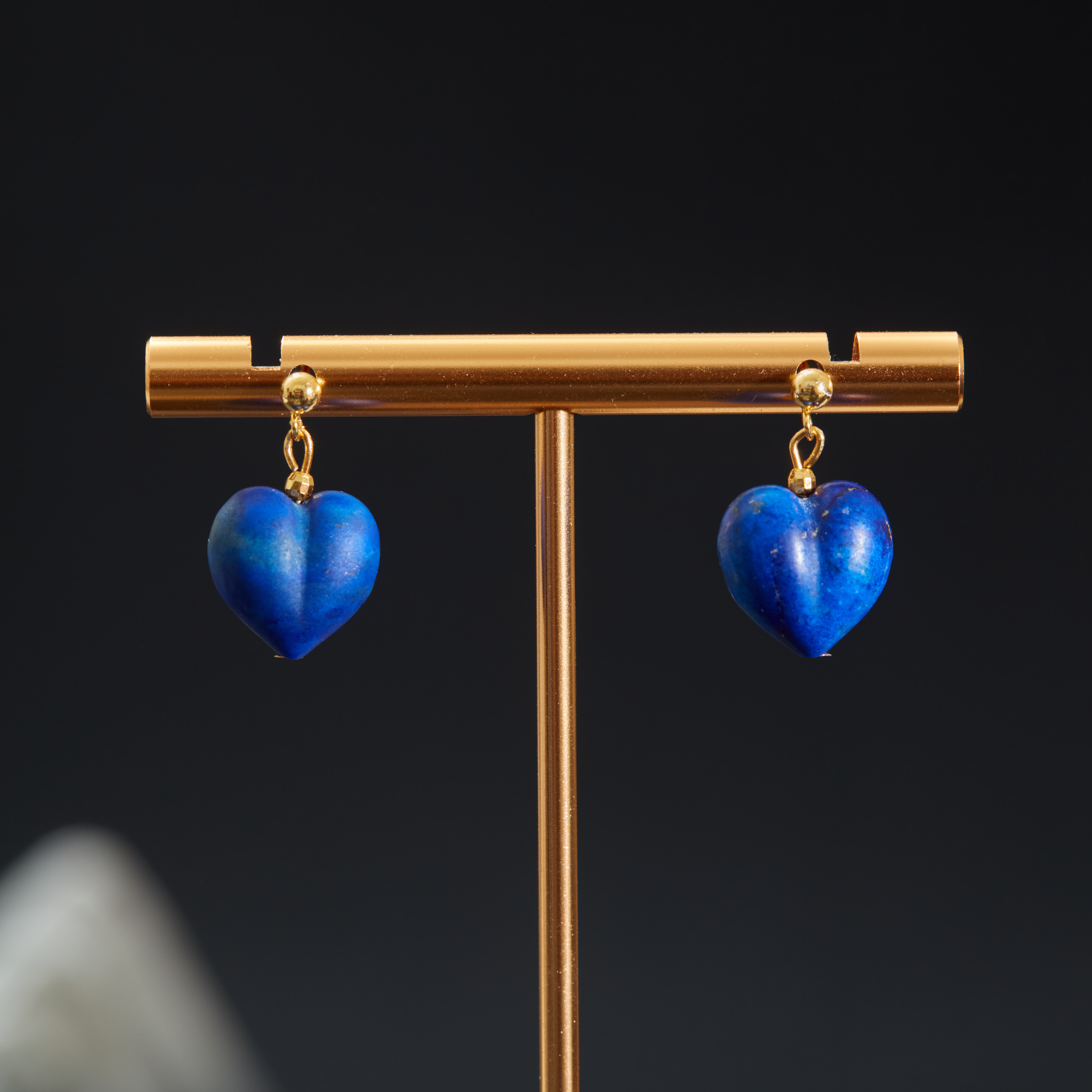 【云上雅岚】蓝章丨C57417-S925青金耳钉-12x8mm-多样性发一件