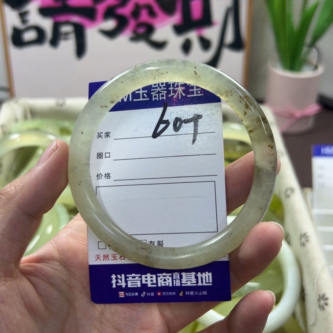 蛇纹石玉手镯未镶嵌423