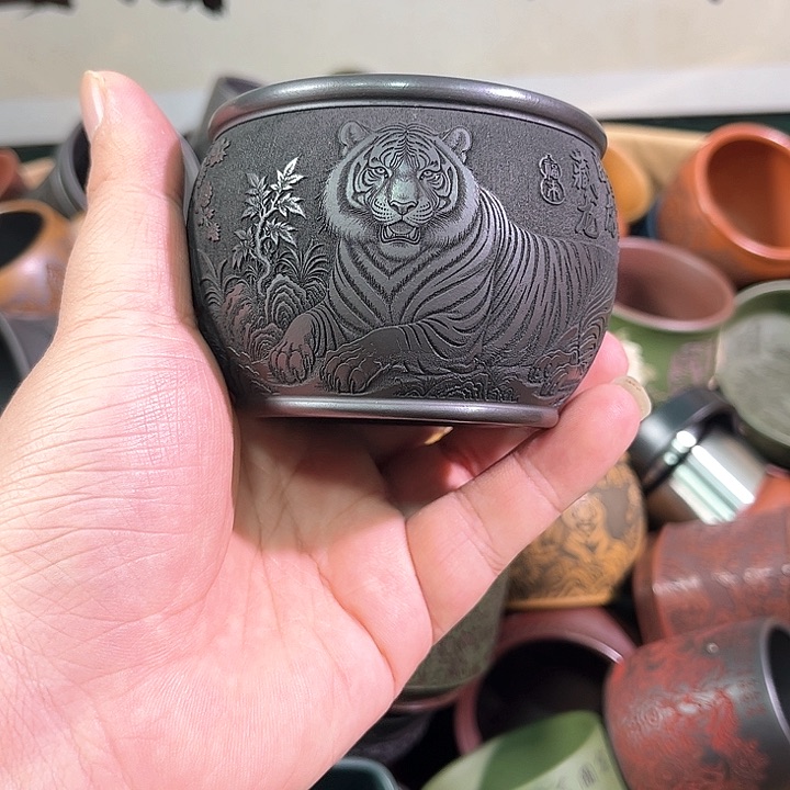 茶杯紫砂全手工紫砂主人杯