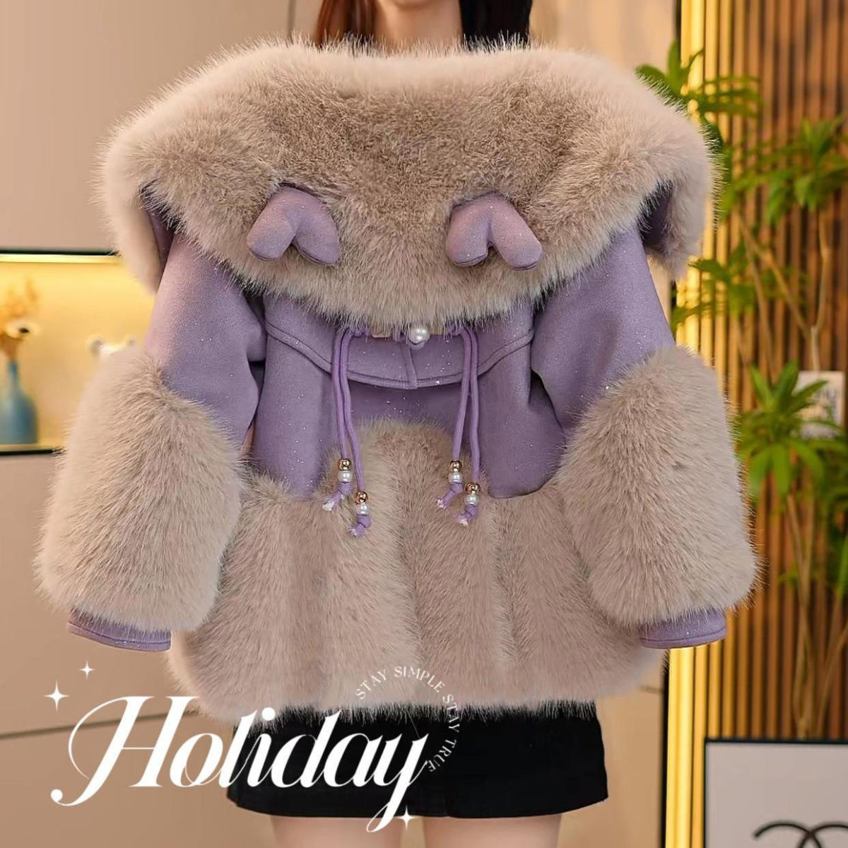 w297运动风女童宝宝加绒加厚韩版中长款秋冬时尚可爱超萌儿童衣服