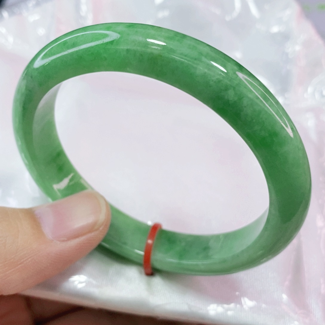 未镶嵌手镯翡翠55.3圈口贵妃