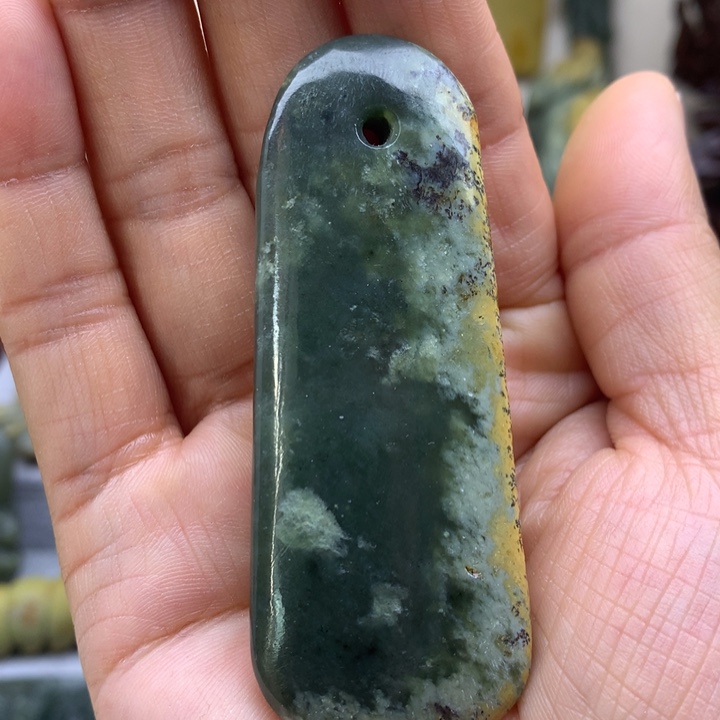 【闪购商品】岫岩河磨玉（透闪石质玉）吊坠未镶嵌