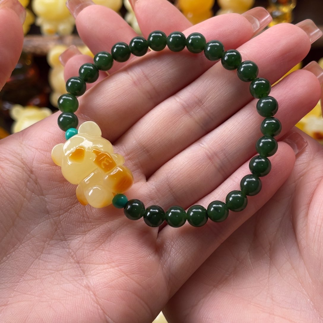 琥珀珠宝奇石未镶嵌女*生