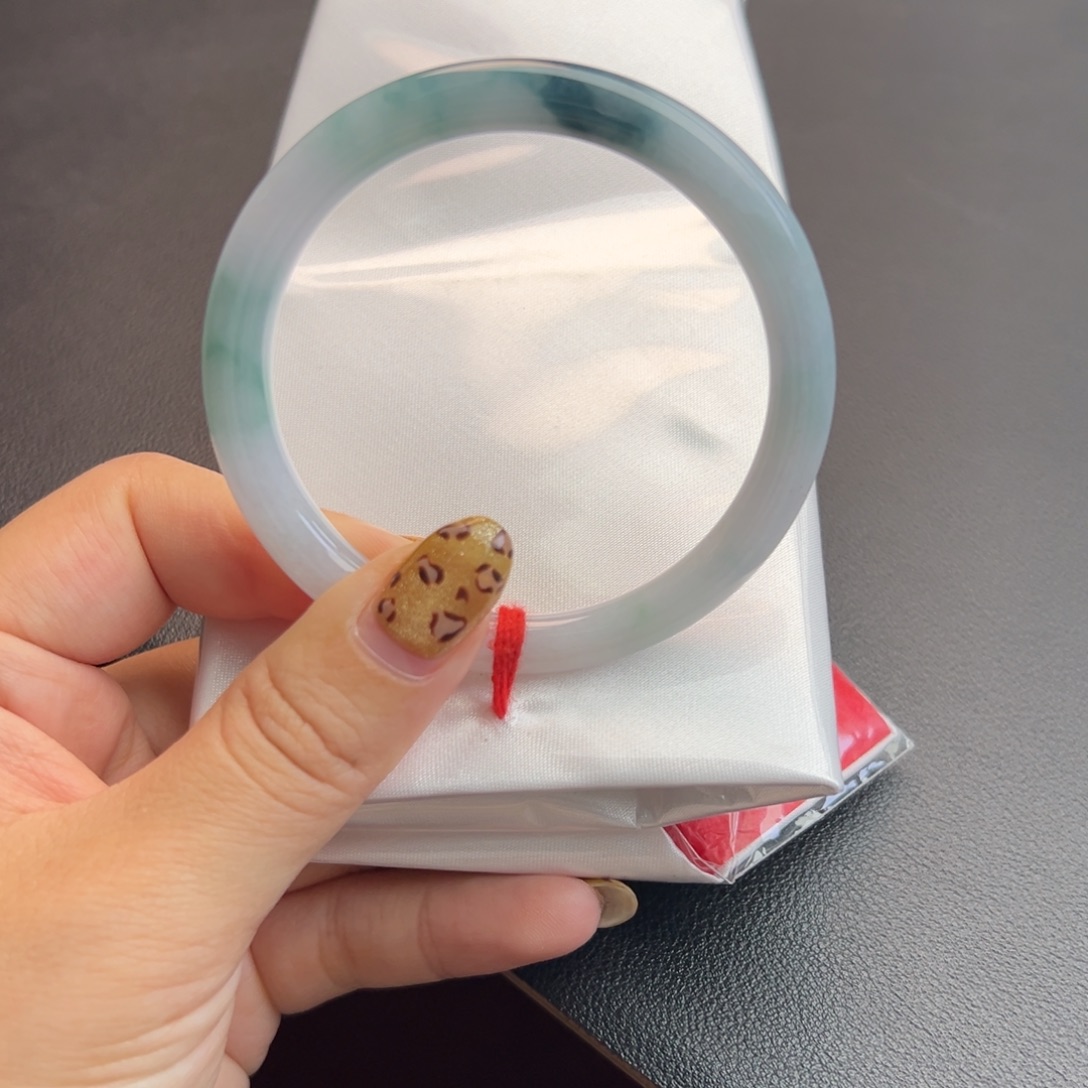 翡翠未镶嵌手镯53-54