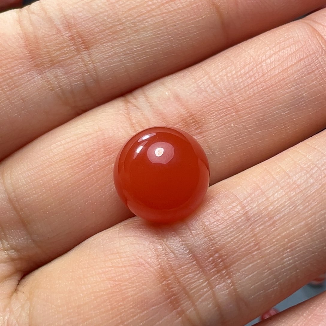 南红玛瑙珠子未镶嵌简**@