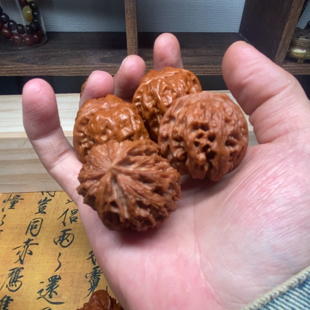吊坠文玩核桃蛤蟆，苹果