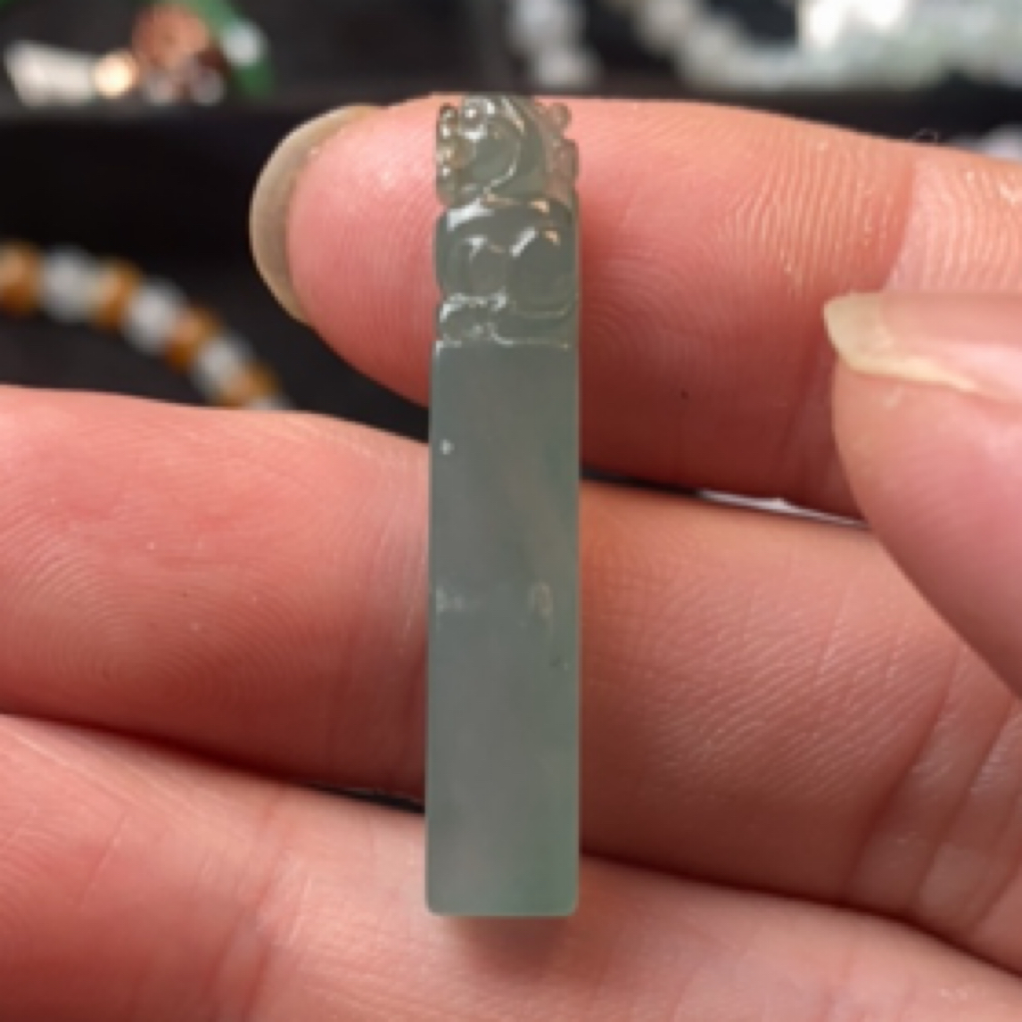 小印章 天然A货翡翠