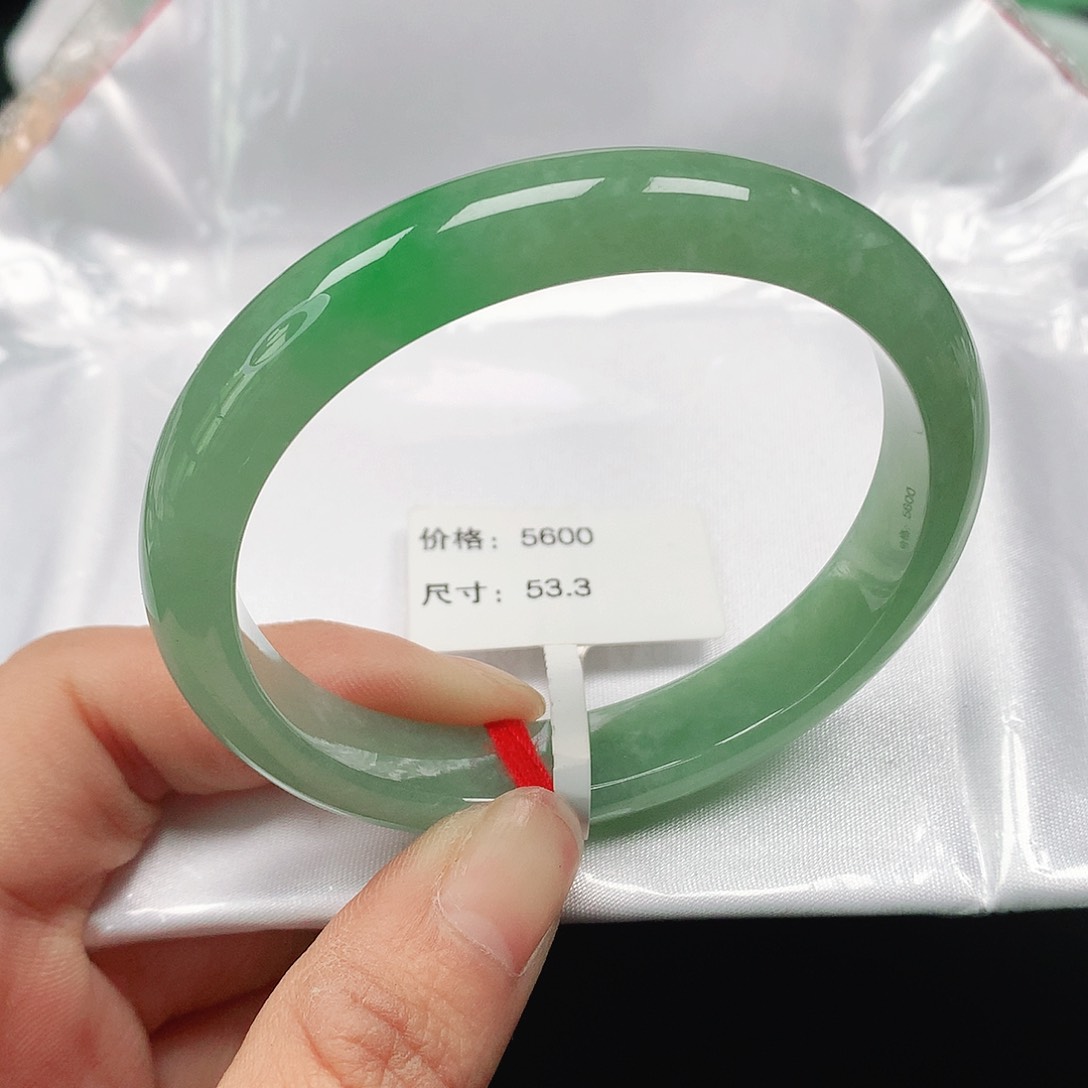 翡翠手镯（贵妃镯）未镶嵌天然翡翠手镯54