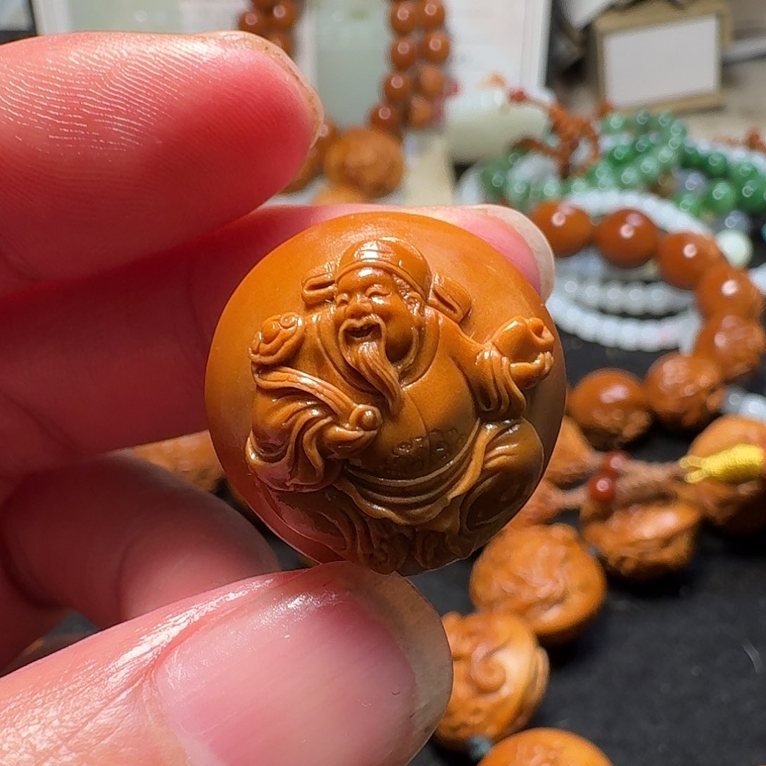 橄榄核手串/手链王晓明核雕艺术财神