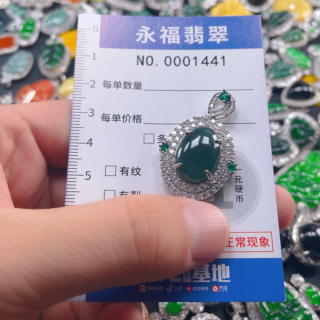 翡翠未镶嵌吊坠(不含链)