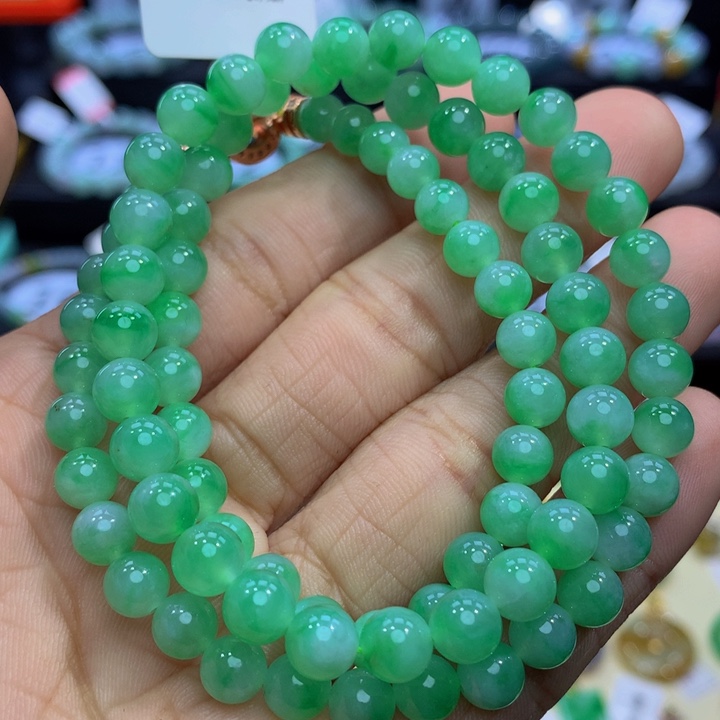 翡翠手链未镶嵌翡翠 6+ 