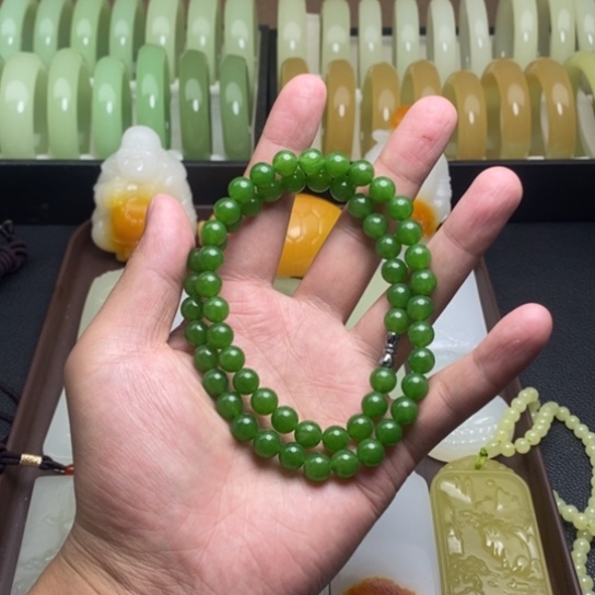 福利款碧玉卡8妈妈链