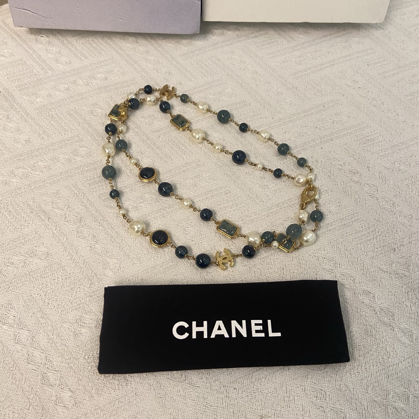 99新 Chanel/香奈儿 琉璃毛衣链
