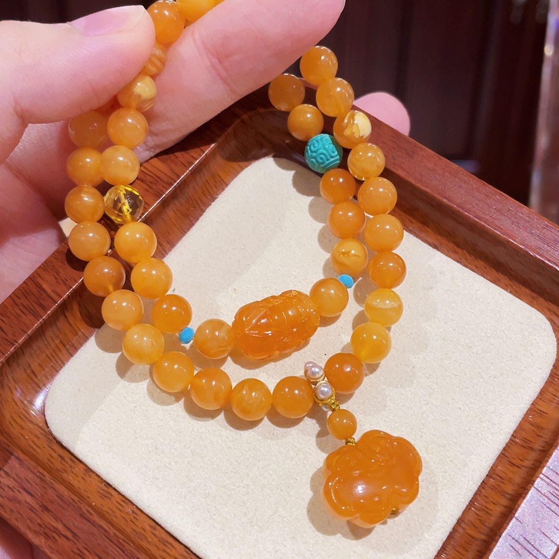 蜜蜡手链未镶嵌手串