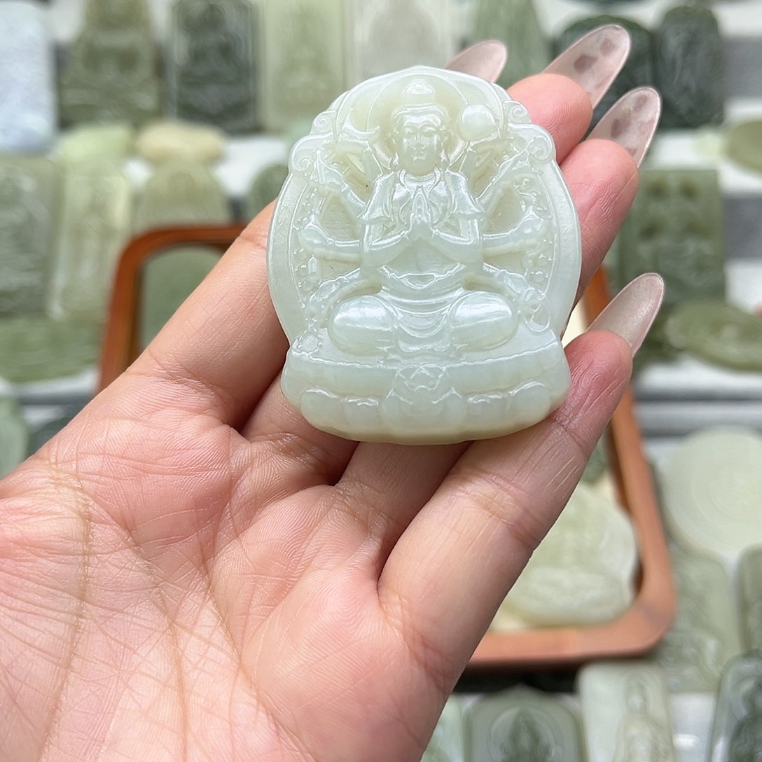 和田玉颈饰未镶嵌@***照