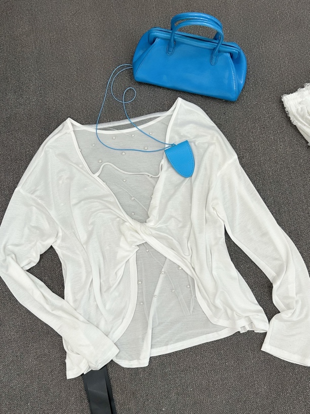 【N娜—背影杀手】夏季新款2025蕾丝气质长袖网红长袖防晒衫