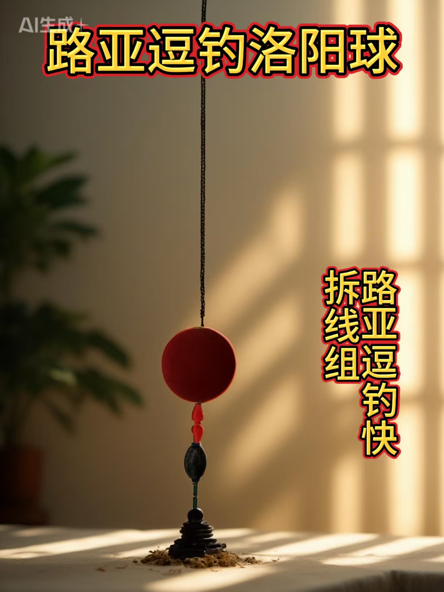 路亚逗钓，配重快拆球球线组