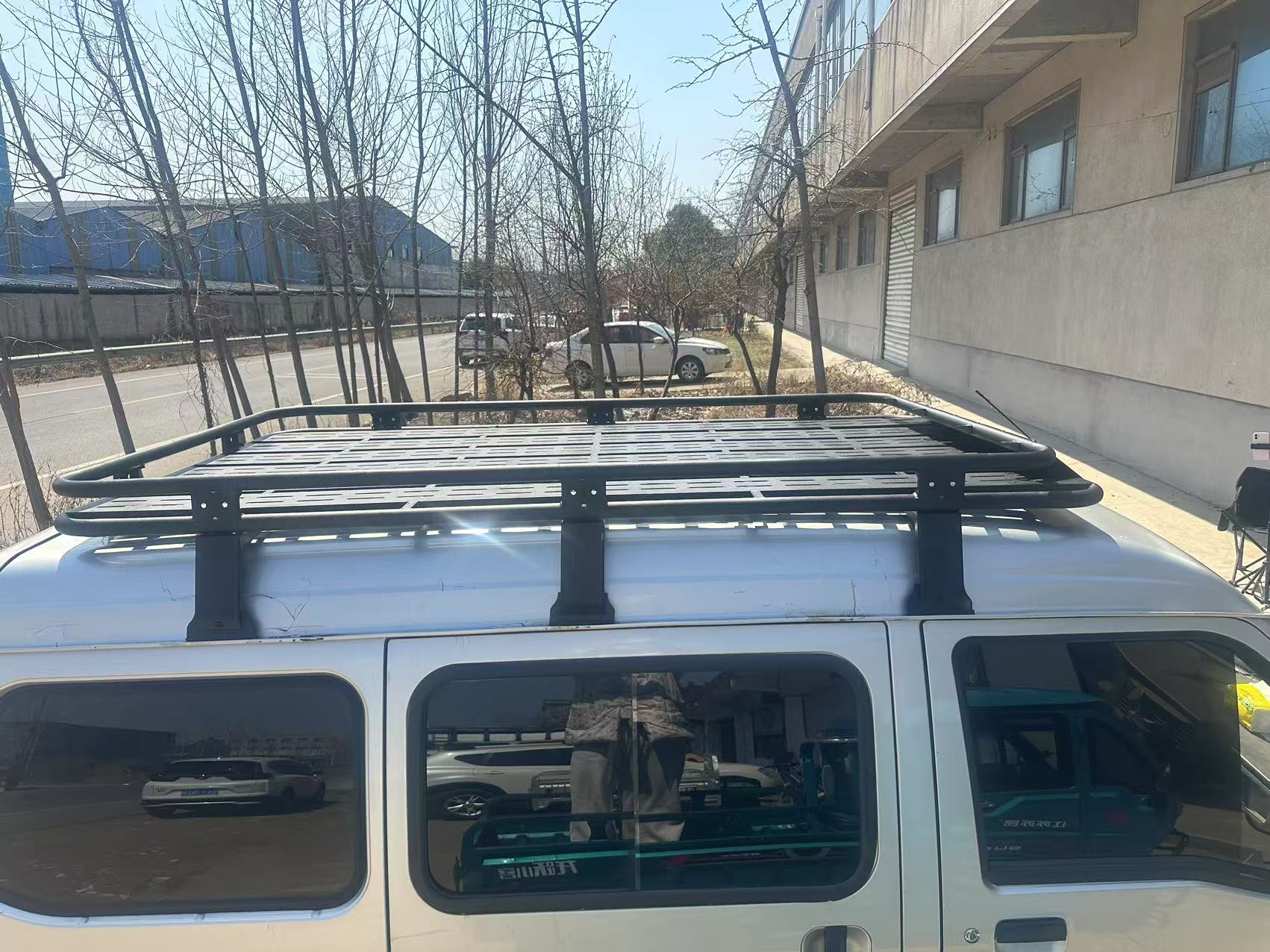 五菱之光专用锰钢激光切割板款行李框 无损安装