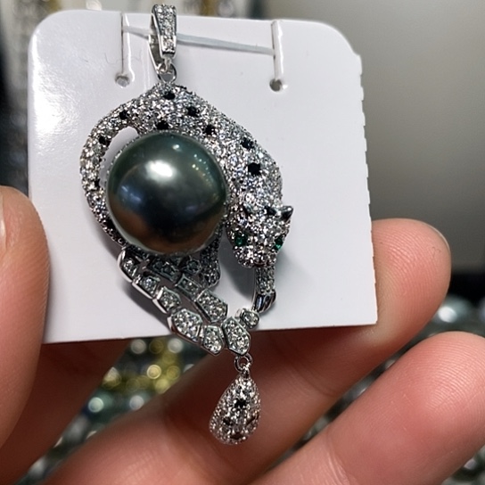 海水珍珠颈饰银S925镶嵌12.78